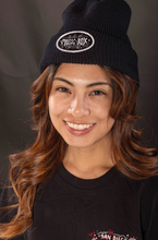 Load image into Gallery viewer, Music Box Cuffed Knit Beanie - Black