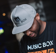 Load image into Gallery viewer, Music Box Grey Snapback Hat