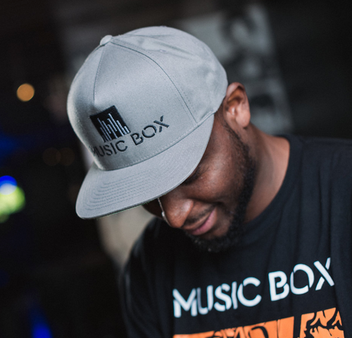Music Box Grey Snapback Hat